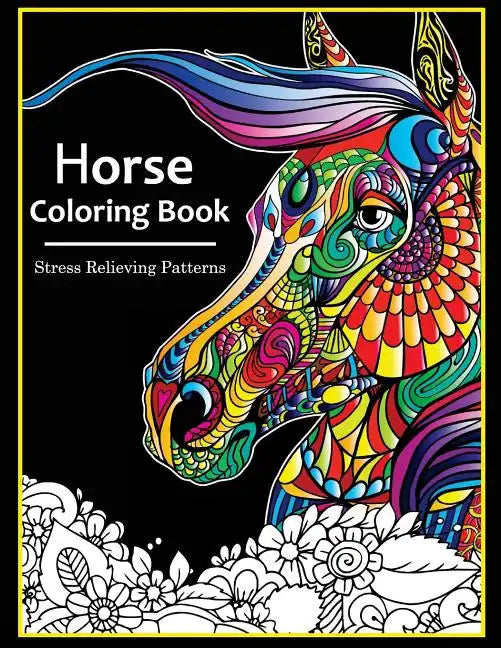 Horse Coloring books for adults - Paperback