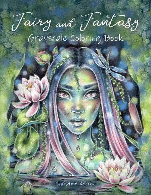 Fairy and Fantasy Grayscale Coloring Book - Paperback
