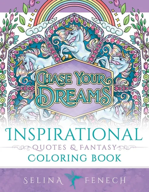 Inspirational Quotes and Fantasy Coloring Book - Paperback