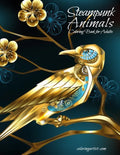 Steampunk Animals Coloring Book for Adults - Paperback