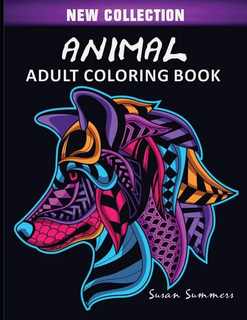 Animal Adult Coloring Book - Paperback